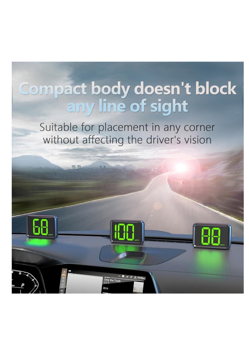 Furtey - GPS Speedometer MPH, Heads Up Display for Car, USB Data Cable Plug and Play, Suitable for Cars, Trucks, Bikes - Image 1