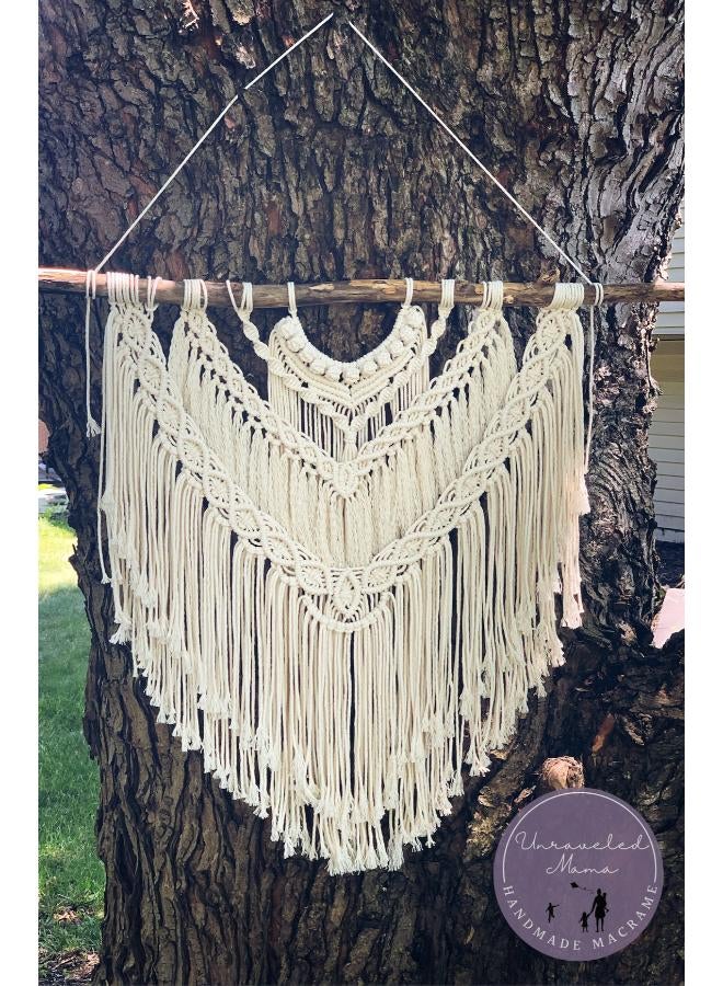 انتيكيانو مكرمية معلقة على الحائط، على الطراز البوهيمي - Image 3