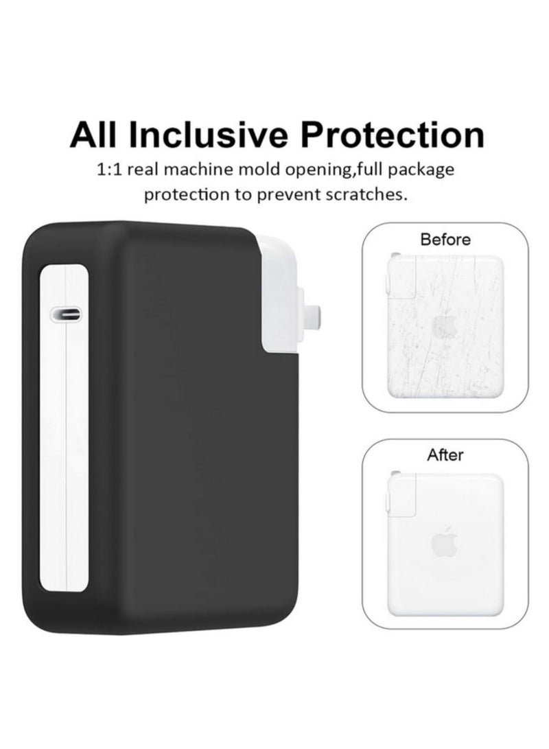 Shockproof Silicone Protective Case for MacBook Pro 140W Power Adapter Anti Collision Nonslip Battery Charger Sleeve Cover Soft Shock Absorbing Charging Brick Holder  - Image 3