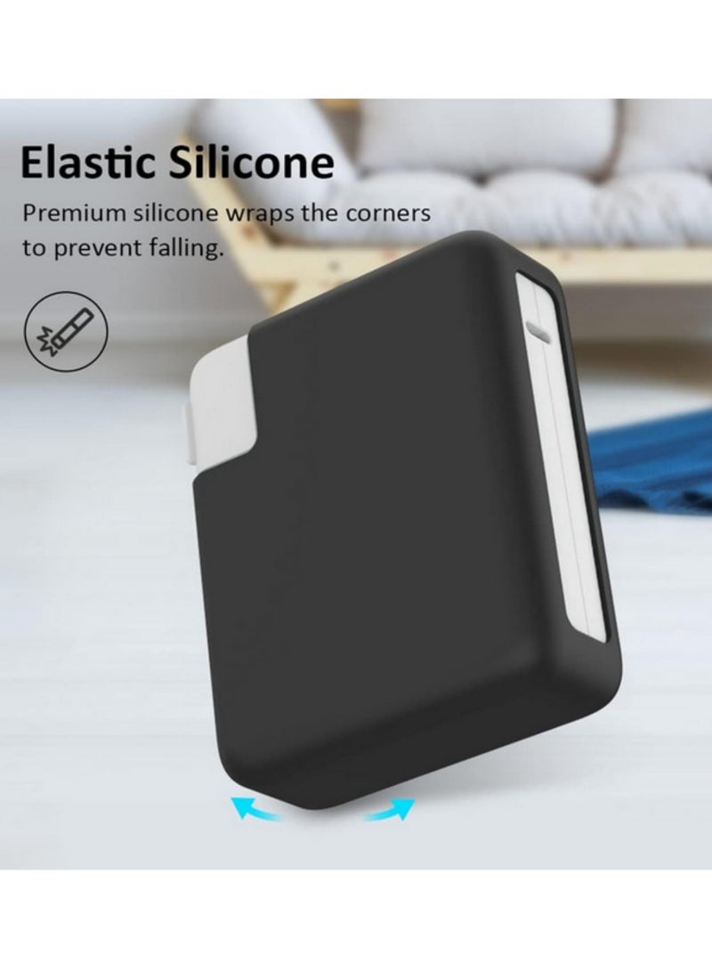 Shockproof Silicone Protective Case for MacBook Pro 140W Power Adapter Anti Collision Nonslip Battery Charger Sleeve Cover Soft Shock Absorbing Charging Brick Holder  - Image 4