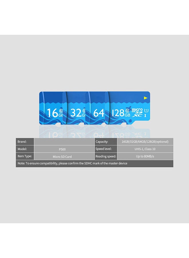 128GB TF Card Large Capacity Micro SD Card UHS-1 Class10 High Speed Memory Card Camera Dashcam Monitors Micro SD Card