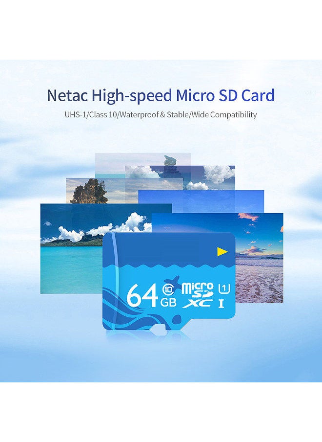 128GB TF Card Large Capacity Micro SD Card UHS-1 Class10 High Speed Memory Card Camera Dashcam Monitors Micro SD Card