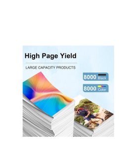 Terabyte BTD60 BT5000 Ink Set 4-Color for Brother BTD60 BT5000 Ink Bottle Set Use for DCP-T300 T310W T500W T510W T520W T220 T226 T710W T700W T420W T425W,Prints Up to 8,000 Pages(Black, Cyan, Yellow, Magenta)  - Image 5