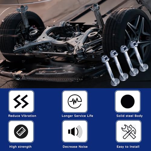 KFVF 4 Pack Front Camber Cam Bolt Kit for Infiniti QX56 04-13, Suzuki Equator 09-12, Alignment Caster Adjusting Kit K80276 for Nissan Titan 04-19, Armada 05-18, Xterra 05-15 - Image 3