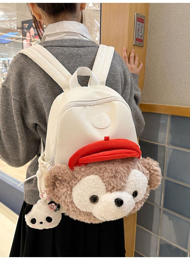 JCB CHIC حقيبة ظهر كبيرة السعة برسوم كرتونية لطيفة، حقيبة مدرسية بحزام قابل للتعديل، حقيبة مدرسية متينة، حقيبة سفر للطلاب - Image 1