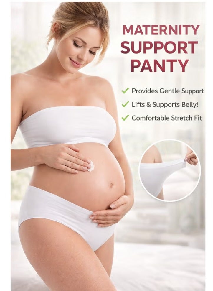 Funna 2 PCS XL Size  Maternity Support Pants Maternity Leggings with Belly Support Relieve Waist Pressure Comfortable and Skin Friendly Fabric with Stretch and Non-Constricting - Image 1