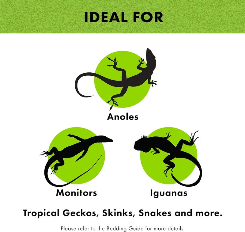 Zilla Reptile Terrarium Bedding Substrate Floor Liner, Green, 40BR/50G, 17.25" x 35.25" - Image 3