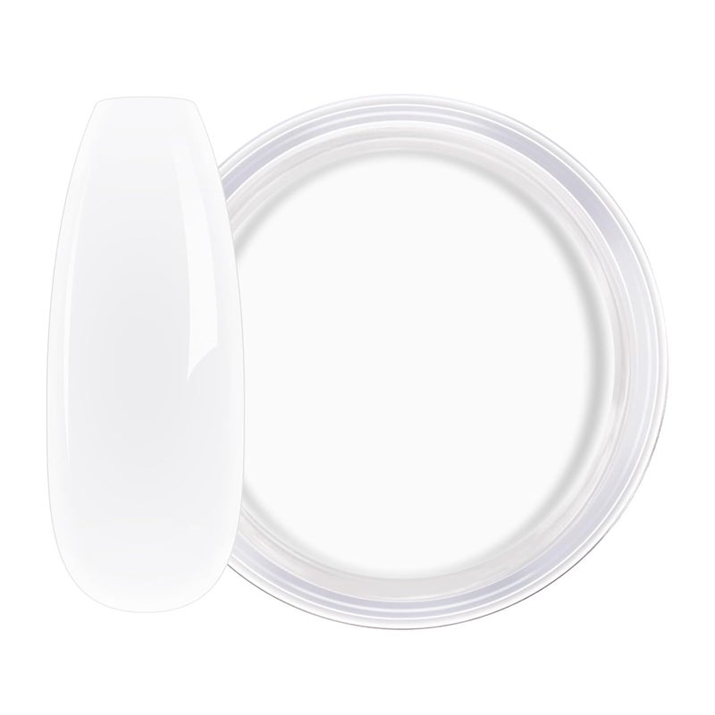 AILLSA Milky White Dip Powder Nude Nail Dipping Powder Translucent Jelly Dip Powder Colors for DIY Manicure Salon at Home Easy to Use Neutral Nail Dip Powder for Valentine's Day Gift (1 Oz)