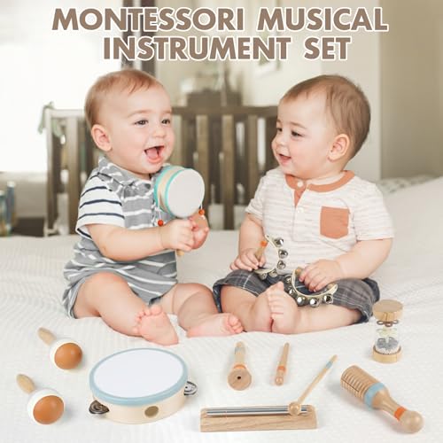 Vanplay Baby Musical Toys Set Montessori Toys for 2 3 Year Old Boy Girl Birthday Gifts 8 in 1 Musical Instruments for Toddlers with DrumFluteMaracas Preschool Learning Toys for Baby 18 Months - Image 5