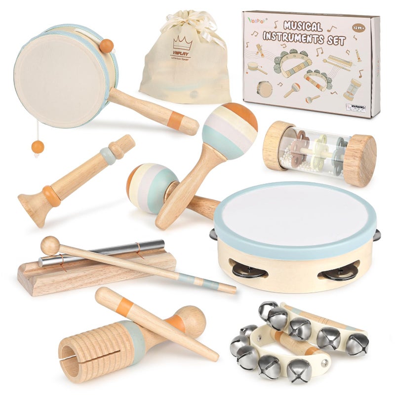 Vanplay Baby Musical Toys Set Montessori Toys for 2 3 Year Old Boy Girl Birthday Gifts 8 in 1 Musical Instruments for Toddlers with DrumFluteMaracas Preschool Learning Toys for Baby 18 Months - Image 4