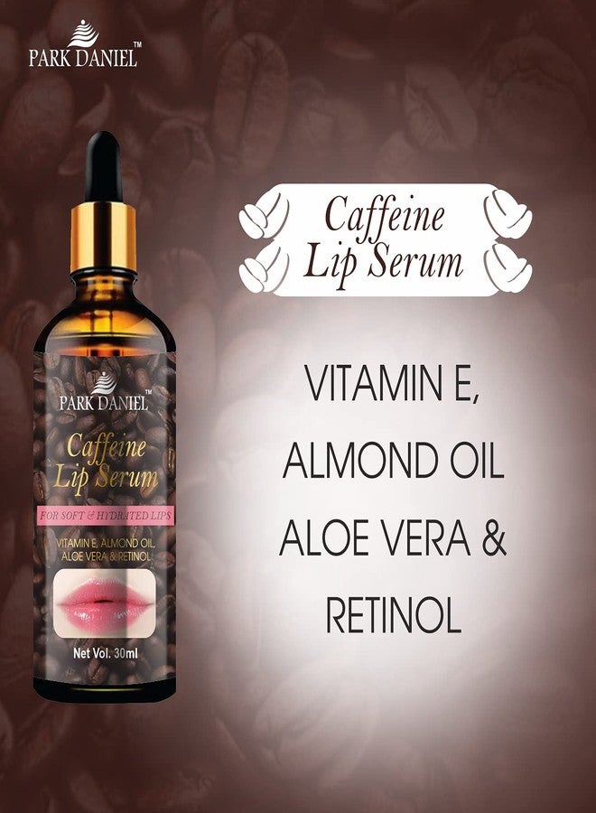 Park Daniel Caffeine Lip Serum Oil With Vitamin E and Almond Oil- For Soft Lips Combo Pack Of 3 Bottles of 30ml (90ml) - Image 3