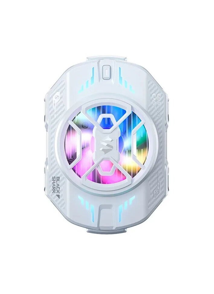 BLACK SHARK - Black Shark FunCooler 4Pro BR41, Cell Phone Cooler for Gaming,27W Power Fast Cooling, In-APP Control, RGB Lighting and Universal Compatibility - White - Image 1