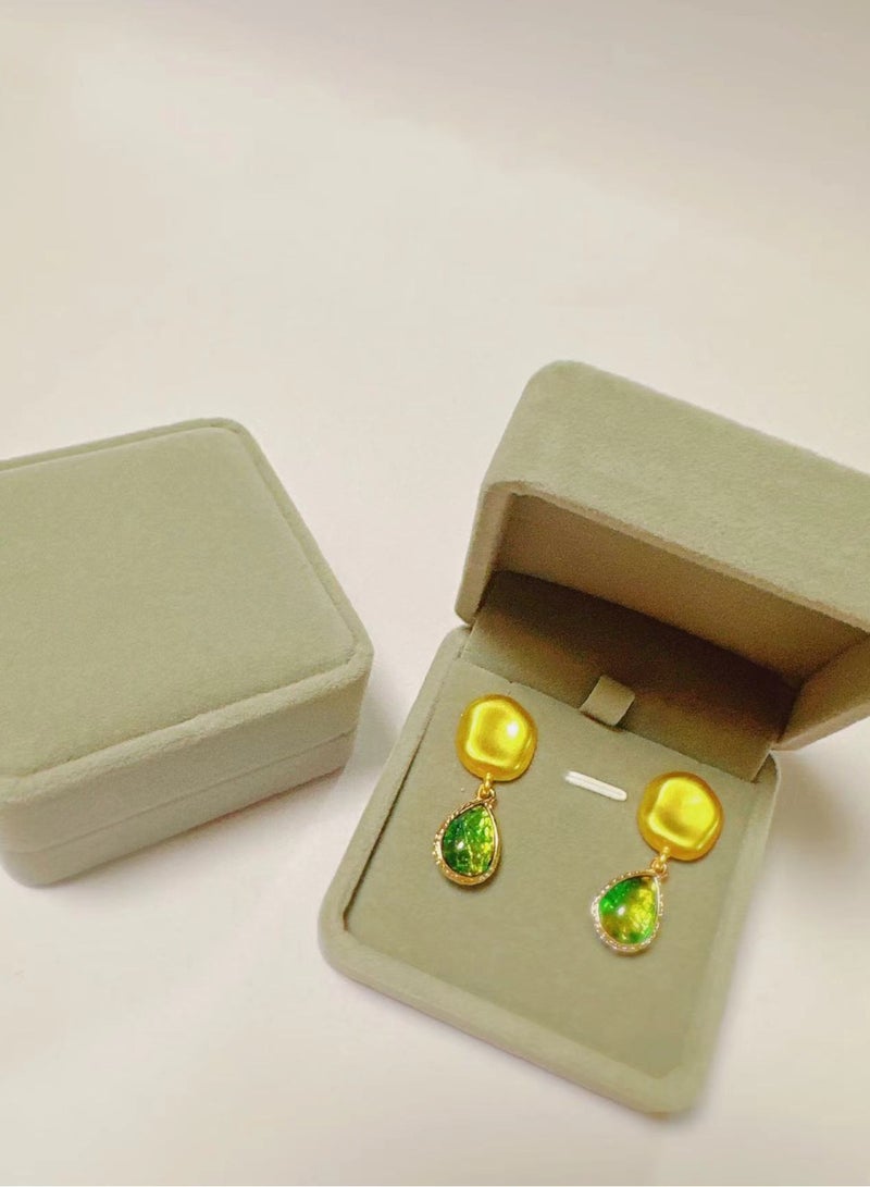 SYNSYB Sparkling Heart/Round/Squre Stud Hypoallergenic Earrings for Women  Jewelry with Gift Box for Wife Mother Girlfriend  - Image 4