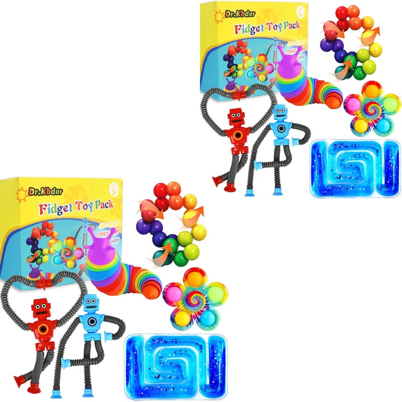 Dr.Kbder Easter Basket Stuffers for Tollder Kids Sensory Autism Toys for Toddler 12Pack Autistic Travel Airplane Road Trip Restaurant Toy for Age 35 57 Fidget Classroom Must Have ADHD Valentines Day Gifts - Image 3