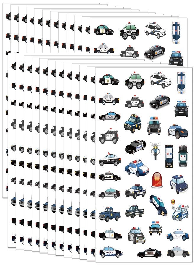 CupaPlay 800+PCS Police Car Stickers Party Favors-Police Sticker Party Supplies Decorations Policeman Patrol Wagon Birthday Baby Shower Party Gifts - Image 2