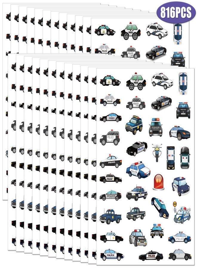 CupaPlay 800+PCS Police Car Stickers Party Favors-Police Sticker Party Supplies Decorations Policeman Patrol Wagon Birthday Baby Shower Party Gifts - Image 3