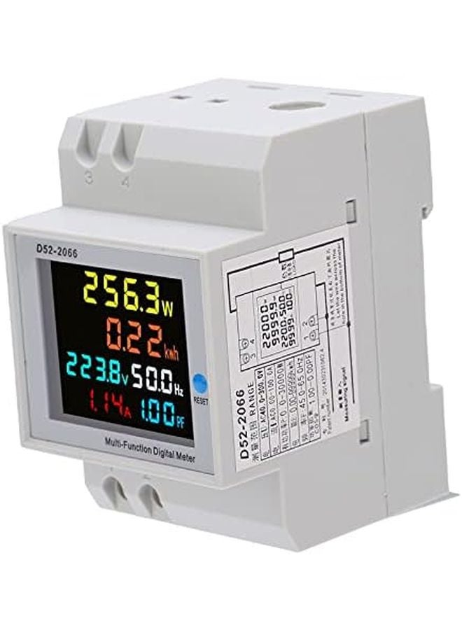 Rail Type Smart Single Phase Energy Meter AC 40 300V 220V Household WattHour - Image 1