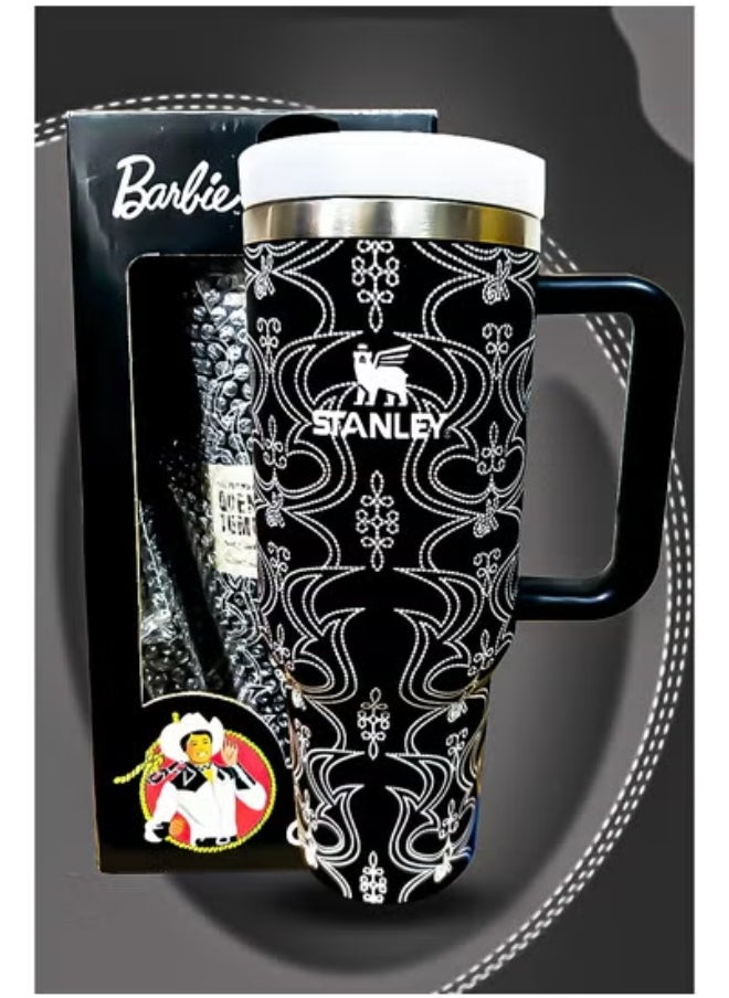 Stanley x Barbie 40oz Tumbler – Limited Edition Stainless Steel Travel Mug with Reusable Straw | BPA-Free, Eco-Friendly & Dishwasher Safe | Leakproof FlowState™ Lid & Double-Wall Insulation Keeps Drinks Hot for 16 Hours & Cold for 24 Hours | Slim Base Fits Standard Car Cup Holders | Durable Ergonomic Handle for Everyday, Office, and Travel Use