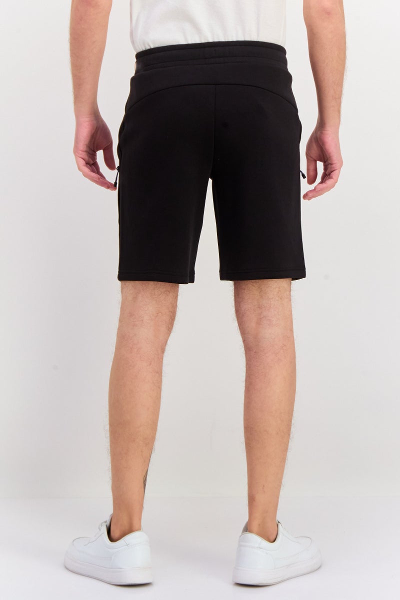 PUMA شورتات رياضية للرجال مع حبل سحب، خارجي، أسود - Image 3