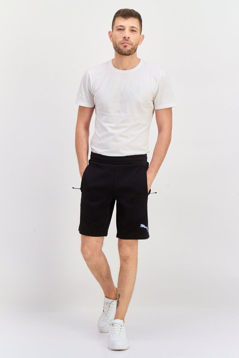 PUMA شورتات رياضية للرجال مع حبل سحب، خارجي، أسود - Image 4