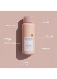 Kristin Ess Kristin Ess Hair Extra Gentle Shampoo for Sensitive Skin + Scalp, Gently Cleanses, Nourishing + Calming Shampoo, Vegan, Sulfate Free, Color Safe + Keratin Safe, 10 fl oz  - Image 5