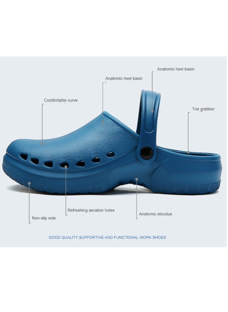 Operating Room Slippers for Doctors and Nurses, Men's and Women's, Non-Slip EVA Closed Shoes, Clean Room Work Shoes  - Image 2