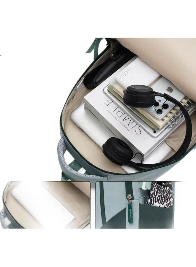 Pull Back Huangli School Bag For Middle School Boys, High Appearance Value, Large Capacity, Suitable For High School Students, Middle School Students, And Elementary School Students, Unisex Backpack For Girls A - Image 2