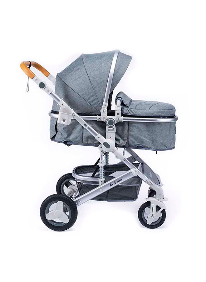 belecoo 5 Gray - 3 In 1 Lite Pram - Image 1