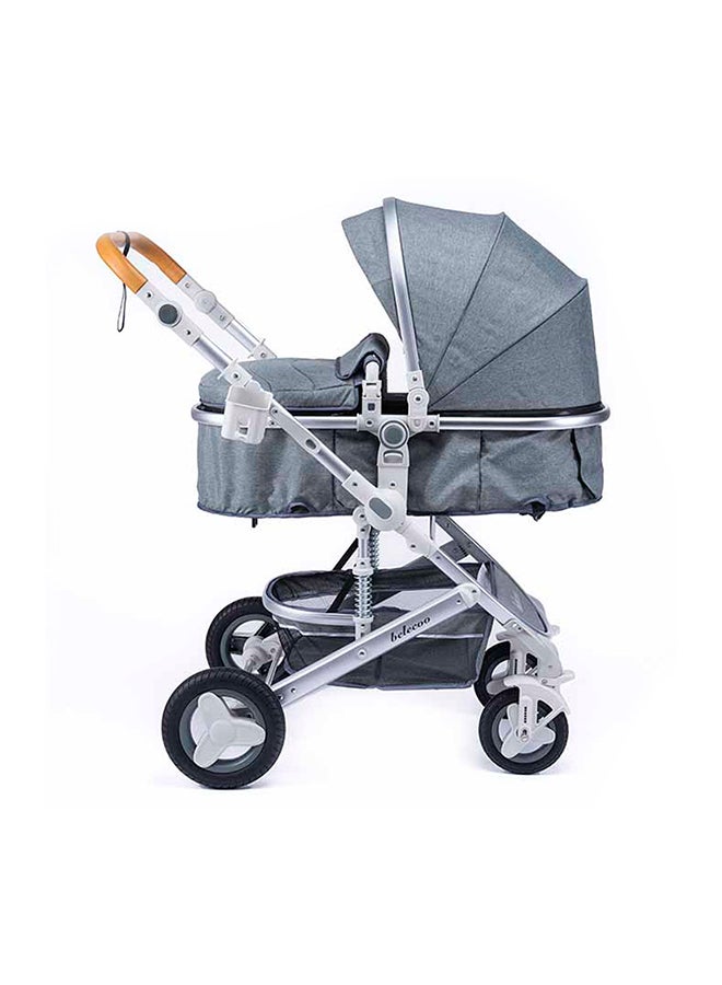 belecoo 5 Gray - 3 In 1 Lite Pram - Image 2