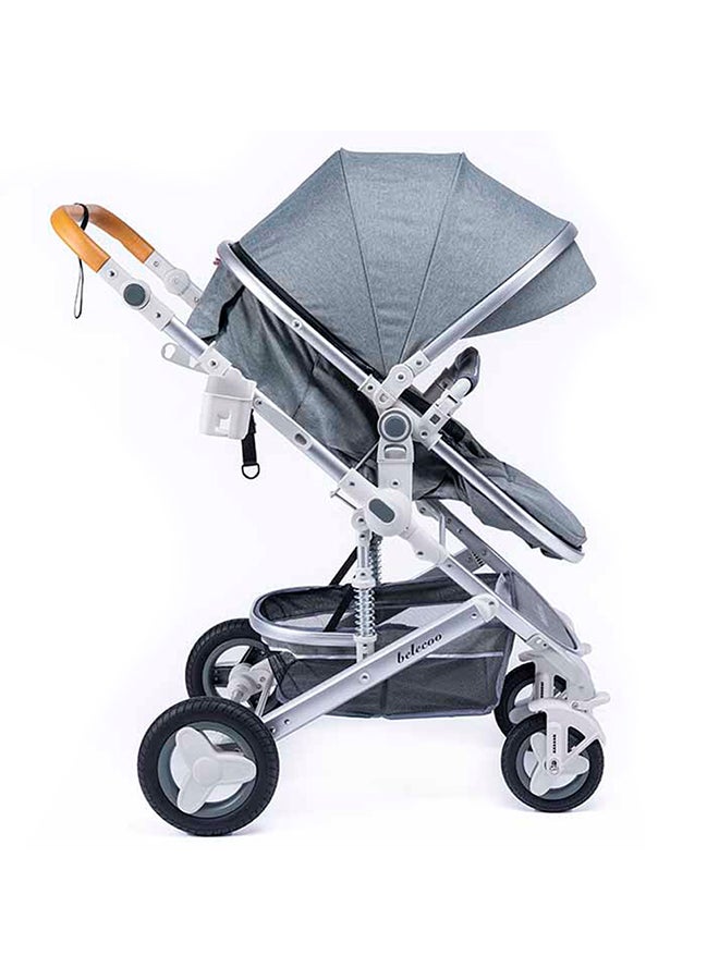 belecoo 5 Gray - 3 In 1 Lite Pram - Image 3