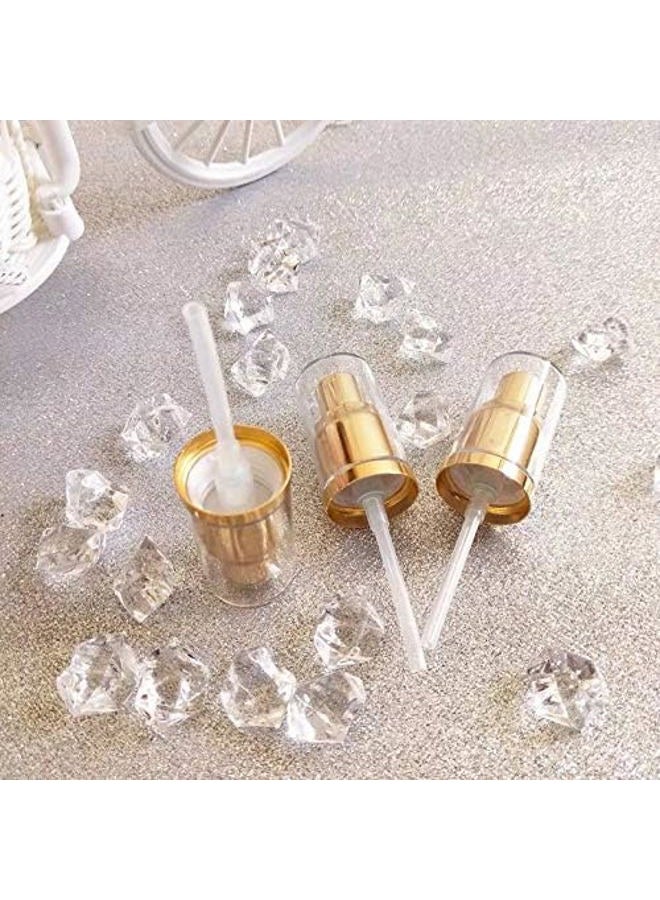 Sohynca 2pcs Replacement Pump for Foundation Bottle Compatible with Both Double Wear and Mac(Gold Color) - Image 2