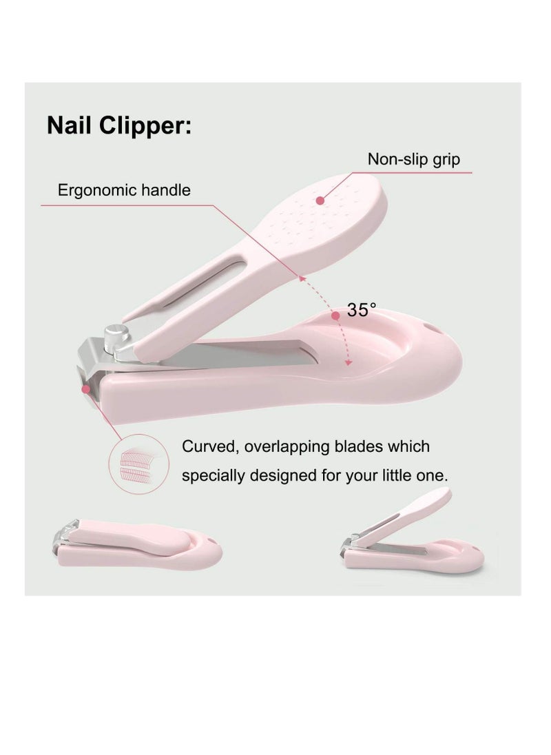 Baby Nail Clippers Kit, 4-in-1 Baby Grooming Kit with Cute owl Case, Baby Nail Clippers, Scissor, Nail File & Tweezer Baby Manicure Kit and Pedicure Kit for Newborn, Infant & Toddler - Image 2