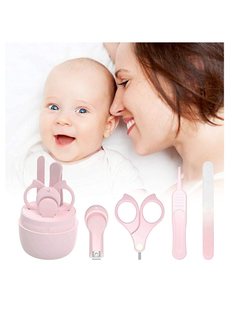 Baby Nail Clippers Kit, 4-in-1 Baby Grooming Kit with Cute owl Case, Baby Nail Clippers, Scissor, Nail File & Tweezer Baby Manicure Kit and Pedicure Kit for Newborn, Infant & Toddler - Image 1
