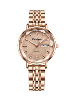 POEDAGAR Rose Gold Colour Luminous Quartz Womens Watch - 43122  - Image 1