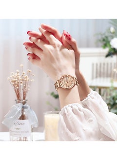 POEDAGAR Rose Gold Colour Luminous Quartz Womens Watch - 43122  - Image 4