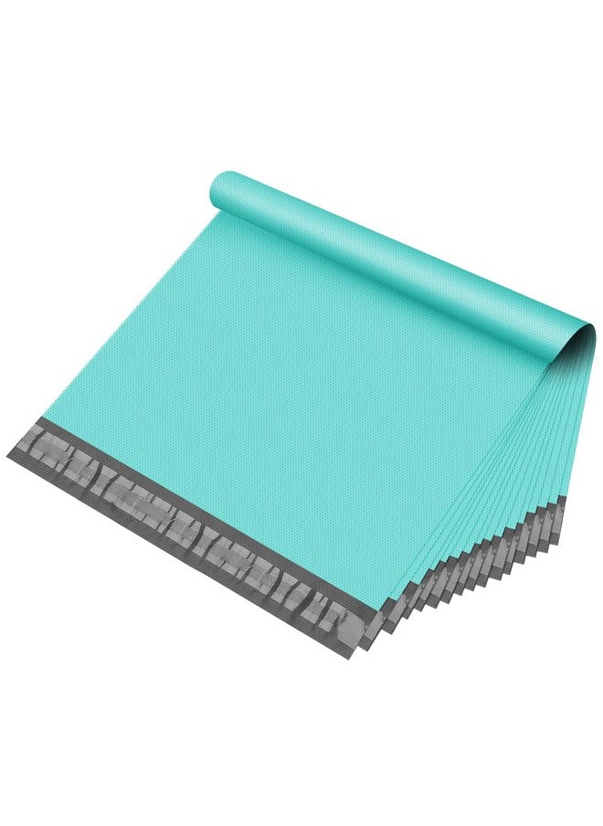 Fuxury Fuxury 100 Pcs 12x15.5 Teal Poly Mailer Envelopes for Clothing/T-Shirt/Shirt, Embossed dots design Shipping Bags, Self-Adhesive Postal Bags  - Image 1