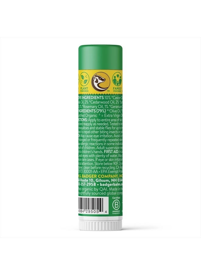 Badger Bug Repellent Stick, Non-DEET Mosquito Repellent with Citronella & Lemongrass, Easy to Use Travel Size, Natural Insect Repellent for Kids and Adults, 0.6 oz (2 Pack)  - Image 2