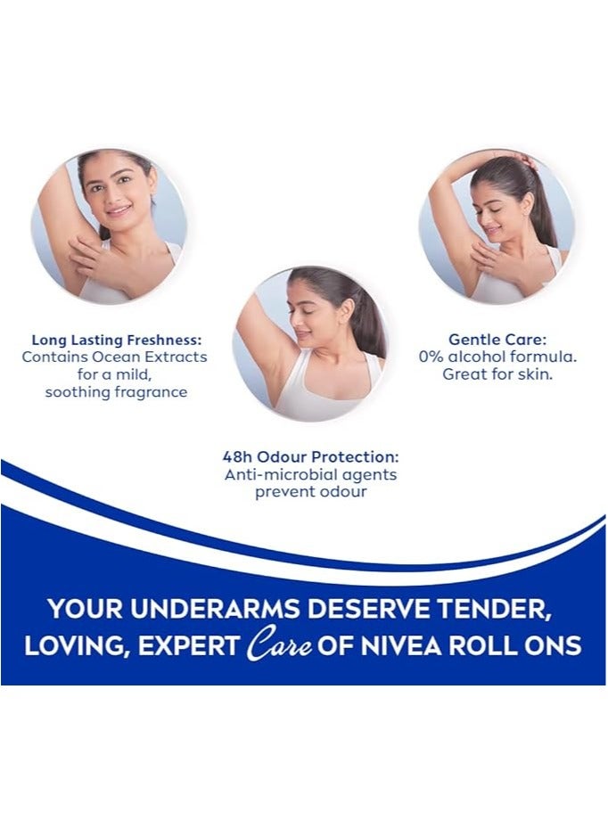 نيفيا مزيل العرق  للنساء رول أون فريش ناتشورال  50 مل - Image 5