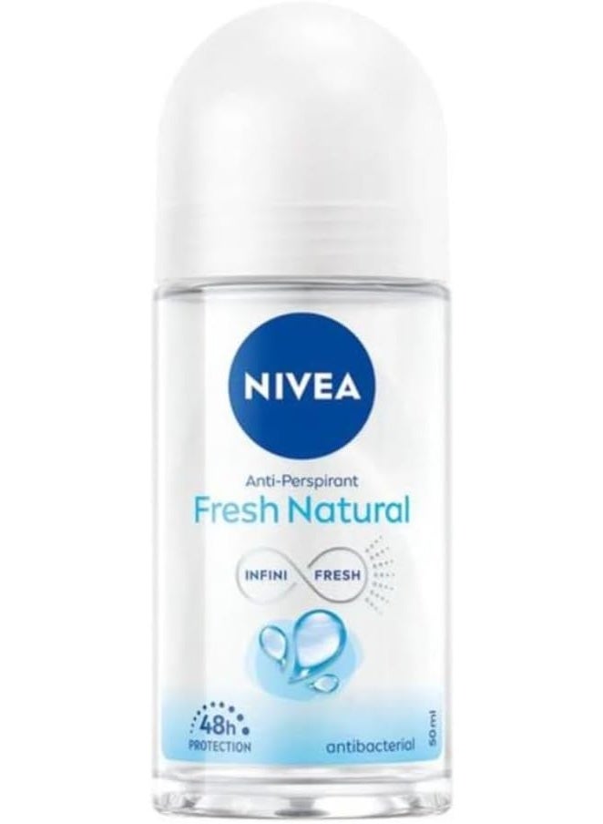 نيفيا مزيل العرق  للنساء رول أون فريش ناتشورال  50 مل - Image 1