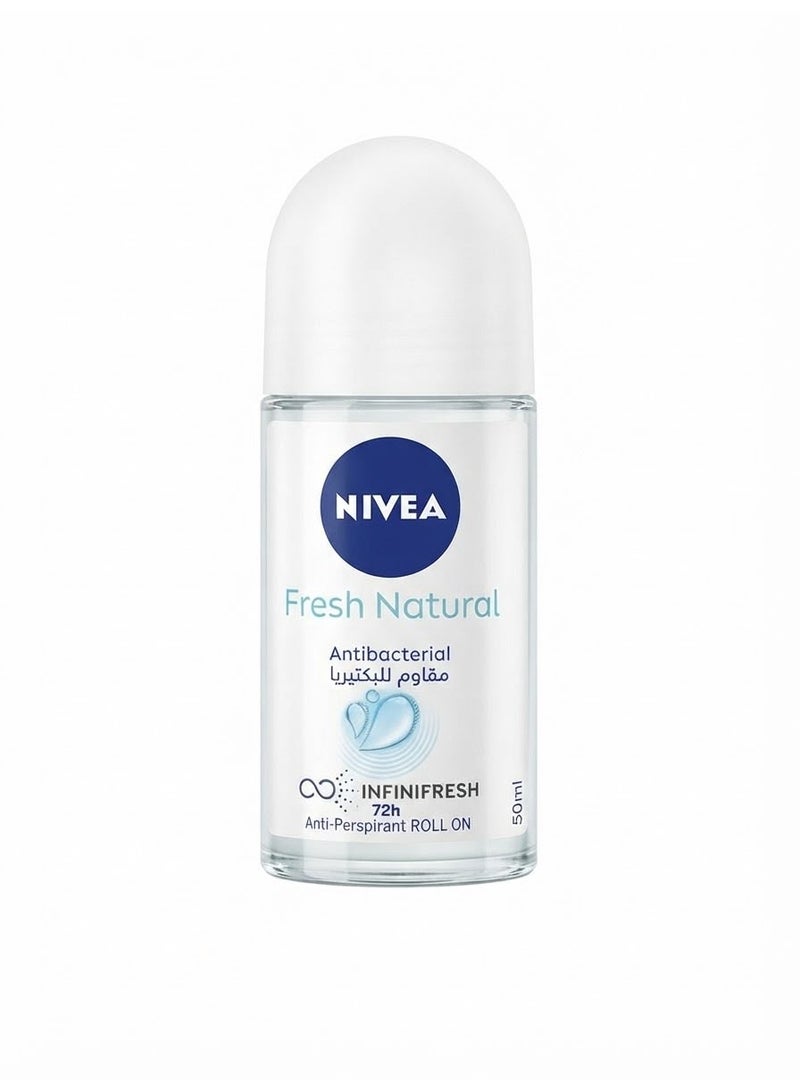 Nivea Antiperspirant Roll on Fresh Natural 50 Ml (Packaging may vary) - Image 1