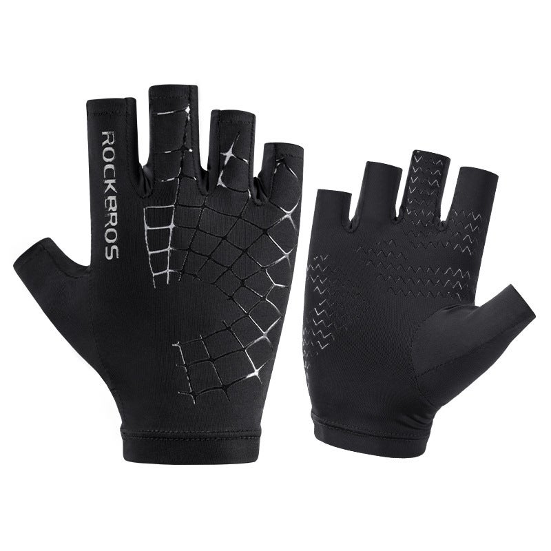 Sports Gloves With Air Cushion Anti Slip Wear Resistant Protection For Fitness Cycling And Outdoor Activities - Image 2