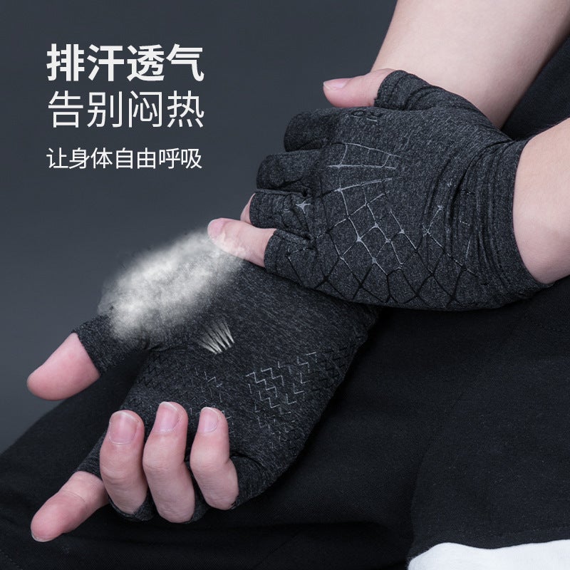 Sports Gloves With Air Cushion Anti Slip Wear Resistant Protection For Fitness Cycling And Outdoor Activities - Image 3