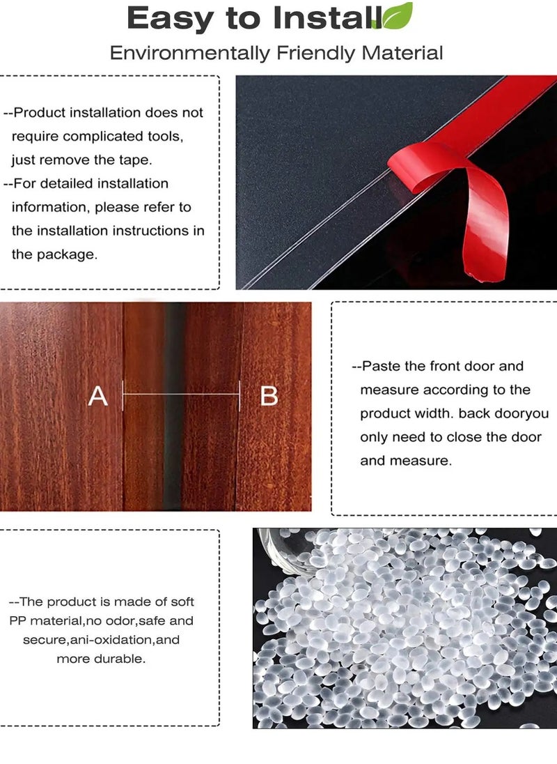 SYOSI Doorman Finger Clip Children's Door Crack Anti-pinch Hand Protection Strip Baby Finger Clip 90 Degrees Plus 180 Degrees Doorman Set  - Image 4