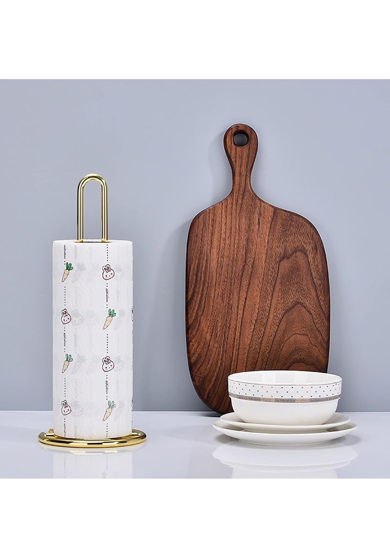 SYOSI Gold Paper Towel Holder,  Countertop Paper Towel Stand, Contemporary Paper Towel Storage, Elegant Steel Paper Towel Holder, Kitchen Roll Dispenser,  for Standard And Large Sized Rolls  - Image 5