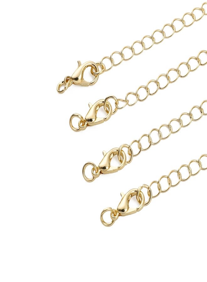 BEADIA 14K Gold Plated Extender Chains 75mm 20pcs Heart Extension Tail Chains for Jewelry Making Findings - Image 5