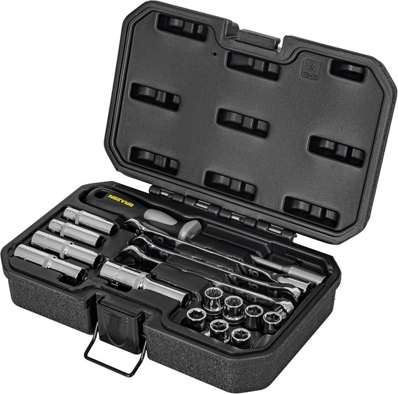 BraZen 10mm Master Set - 12 Sockets, Three Wrenches, One Nut Driver - All 10mm! - Image 3