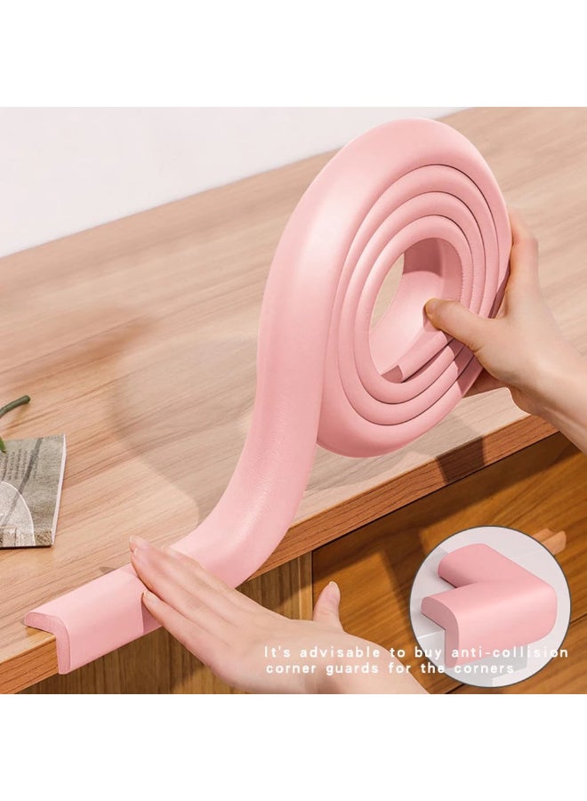 MiniMe Baby Corner Edge Protectors | 0-5 Years | Pink | Soft Foam | Soft & Cushioned For Maximum Safety | Easy to Install with Adhesive Strips | Durable & Long-Lasting | Non-Toxic & BPA-Free | Baby Proofing. - Image 1