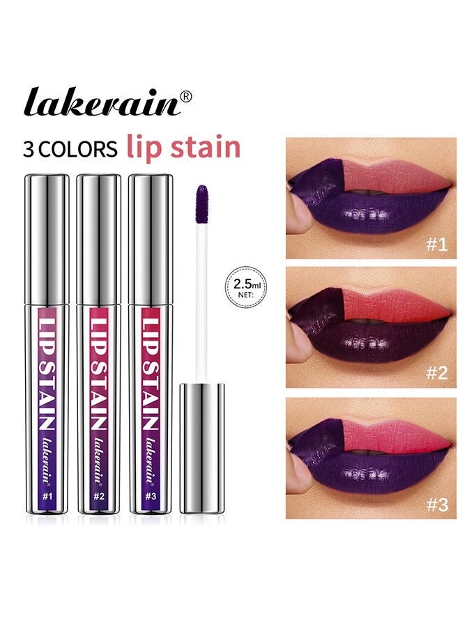 ليكرين Lip Stain - Peel Off Lip Stain Lipstick Peel Off Lip Color Stain Long-Lasting Lip Stain Peel Off, Infused, Sweat-Proof, Waterproof, Long-Lasting, Highly Pigmented Matte Lipstick #02 - Image 5