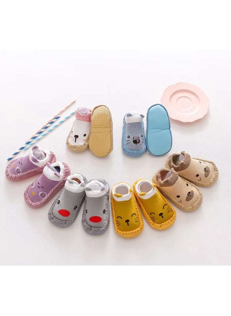 Shoes/floor socks with a soft and anti -slip rubber sole - Image 2