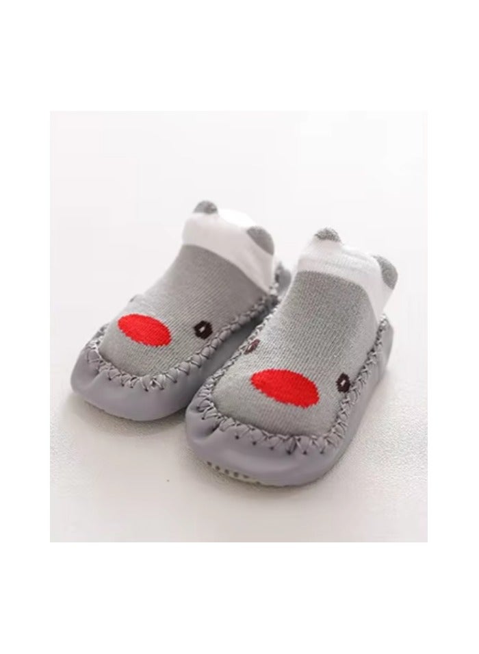 Shoes/floor socks with a soft and anti -slip rubber sole - Image 1